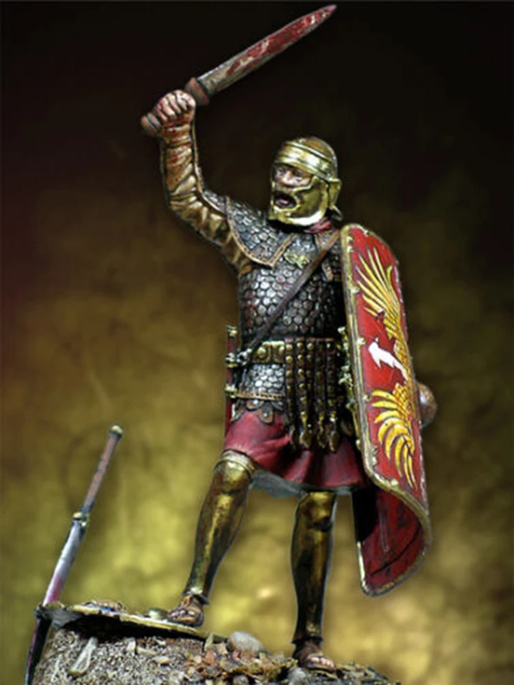 New Unassembled 1/32 54mm ancient Roman OFFICER with base 54 mm Resin Figure Unpainted Model Kit