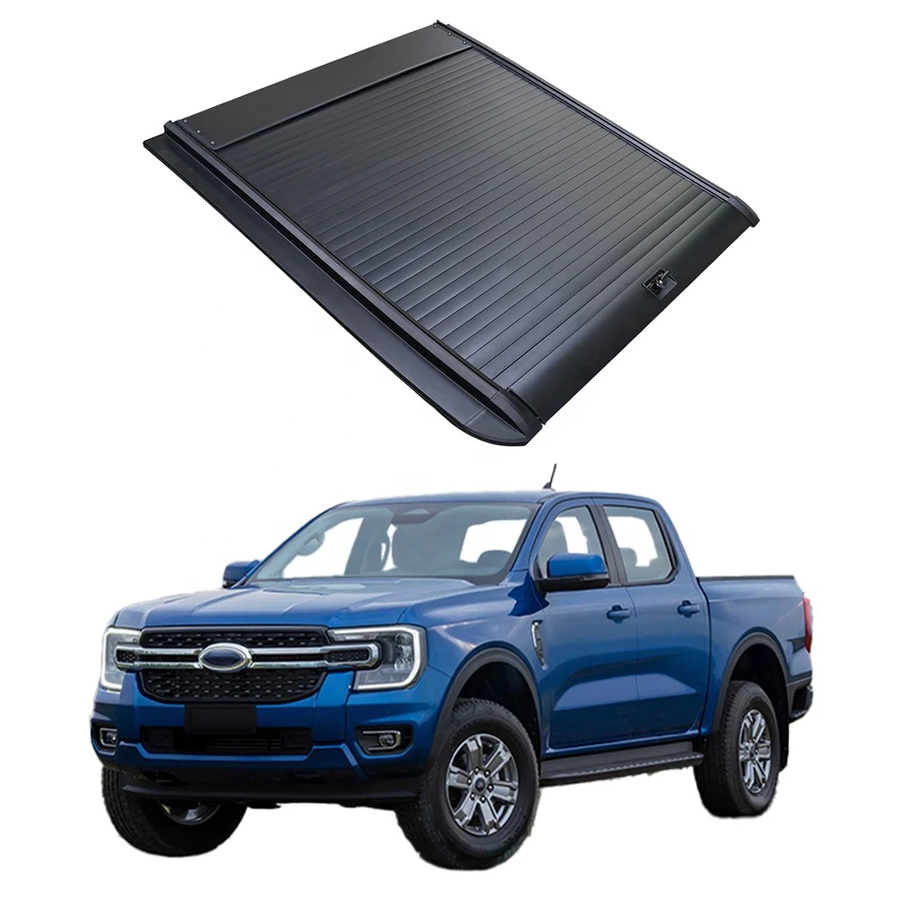 New Products Hard Aluminum Alloy Retractable Cover Waterproof 4X4 Roller Shutter Tonneau Bed Cover For ford ranger 2023