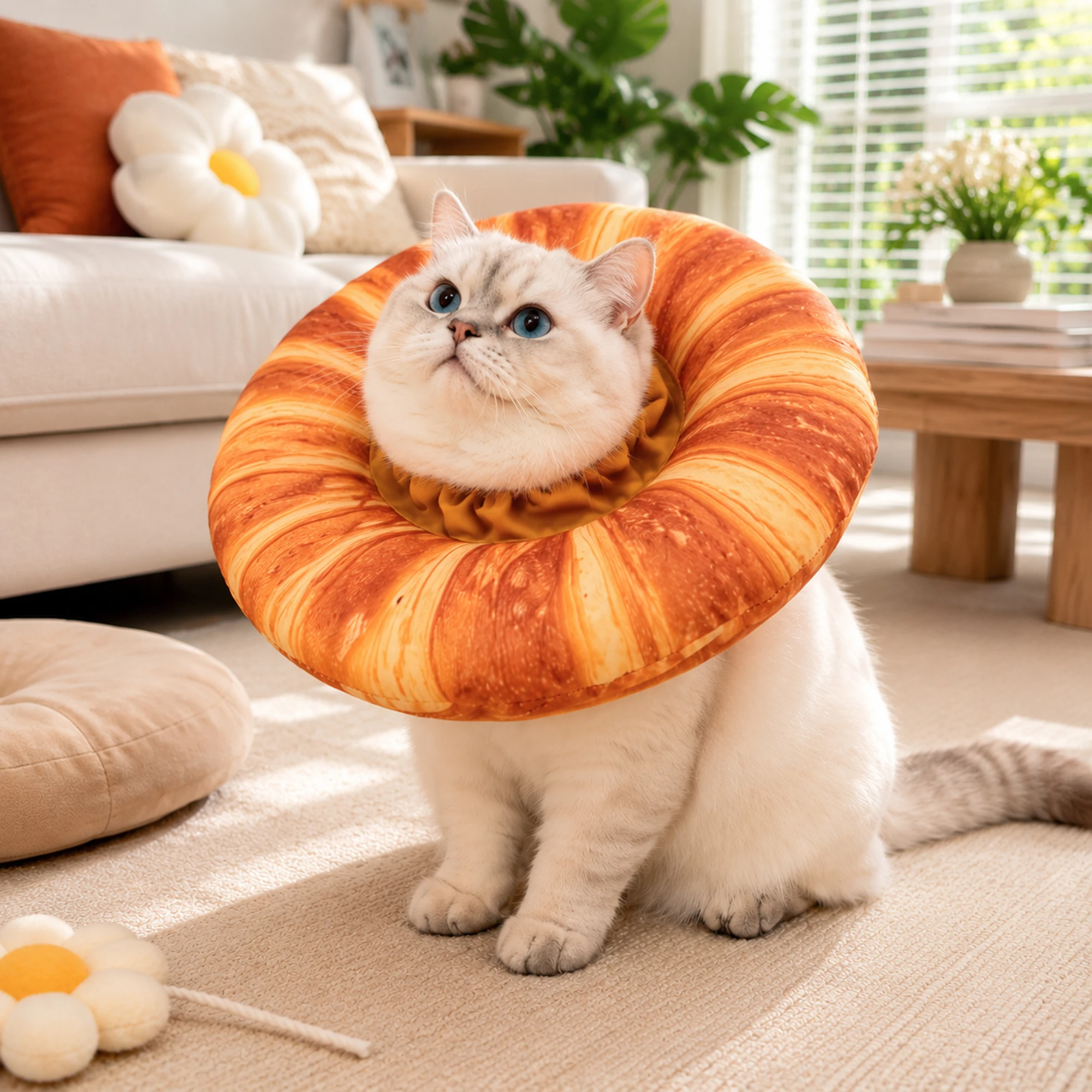 Cat Protective Cover Elizabethan Collar Adjustable Kitten Adult Cat Small Dogs Post Operative Anti Licking Neck Collar