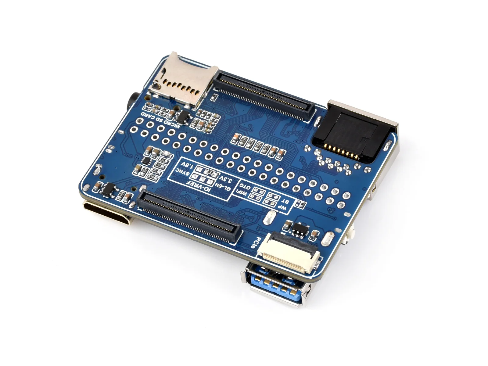 Picture 6: Waveshare Nano Base Board (B) for Raspberry Pi Compute Module 5, Same Size As The CM5, For Evaluating The Raspberry Pi CM5