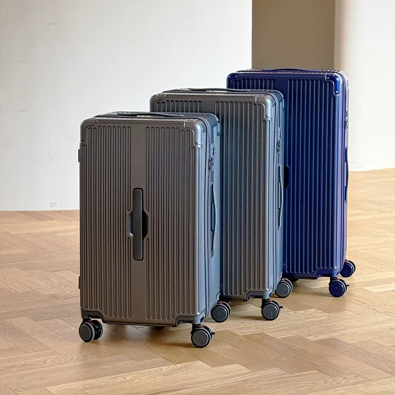 LEE Bagaglio a rotelle con cerniera di grande capacità con manico largo e sistema a 5 ruote - Ideale per i viaggi internazionali