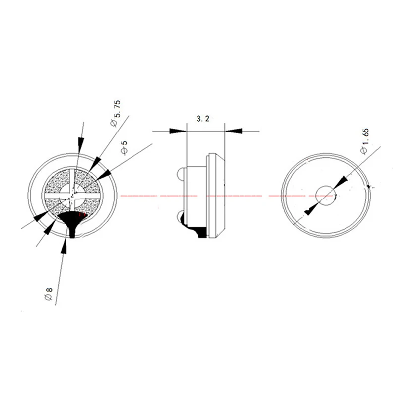 2PCS TWS In-ear 8MM headphone speaker 3RD generation Unit Full Range Headset Driver Repair Earphone