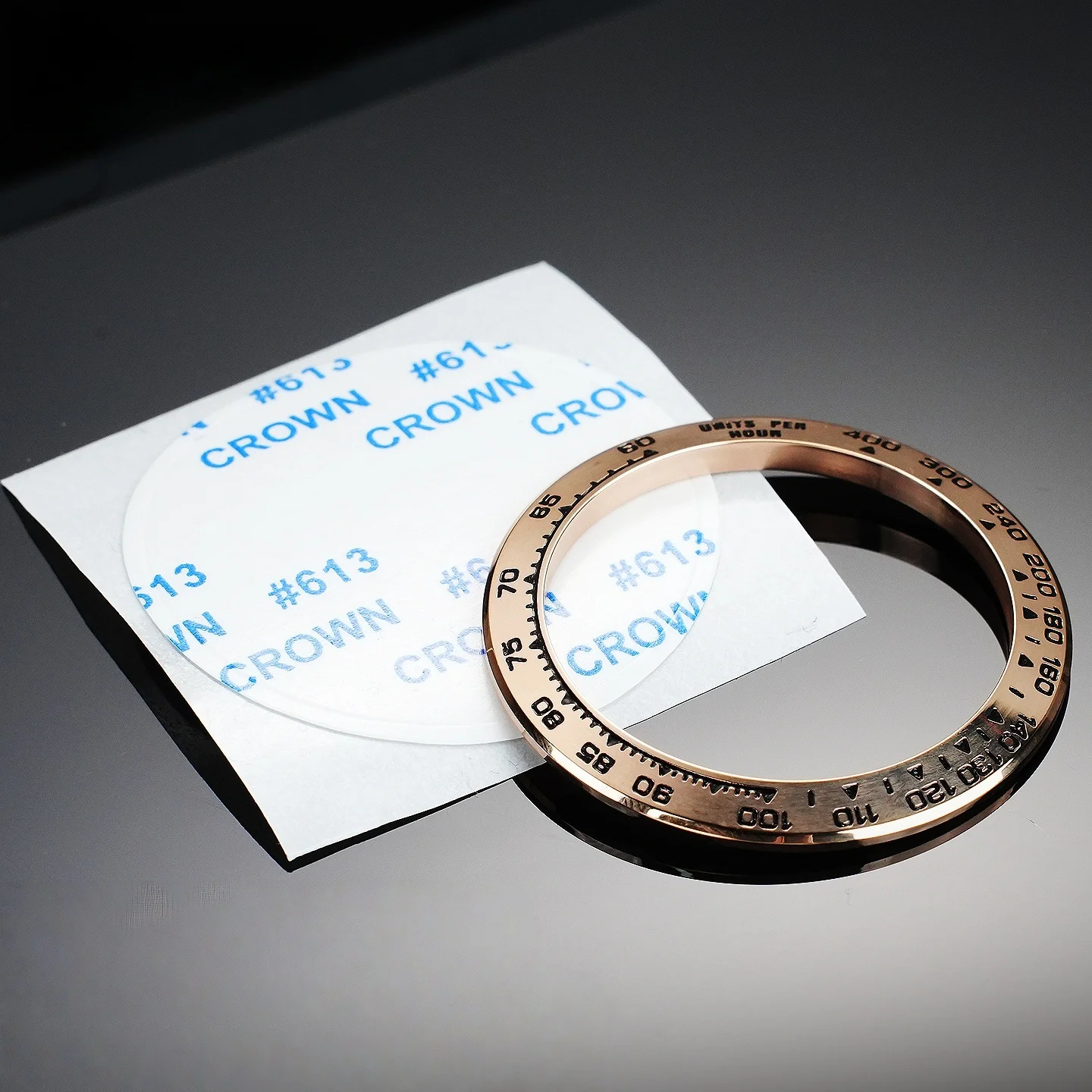 For Rolex  COSMOGRAPH Daytona 40mm Dial Watch 116520 Metal Scale Ring Stainless Steel Dial Ring Mouth 38.5x30.4mm