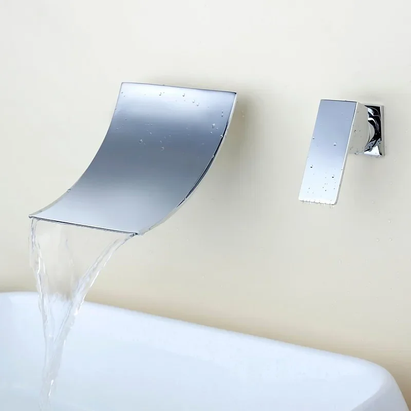 

Concealed, wall type, washbasin, hot and cold, faucet, all copper, washbasin