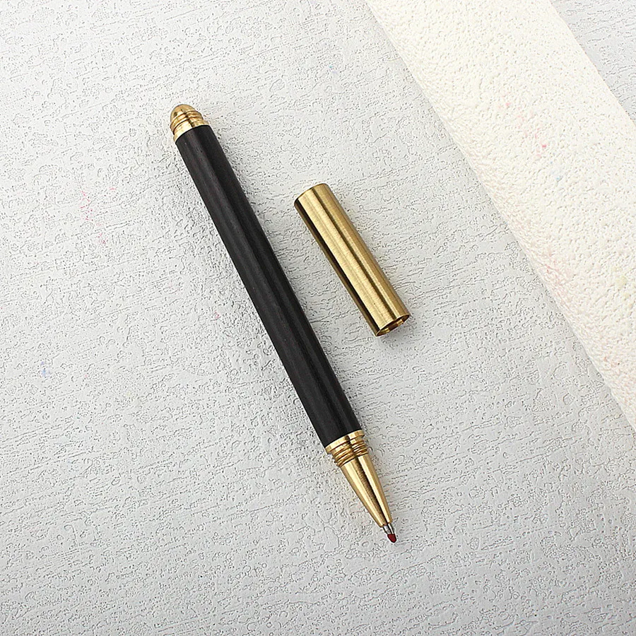 Handcrafted Natural Wood Ballpoint Pen 0.5MM Fine Tip Luxury Vintage Style for Writing