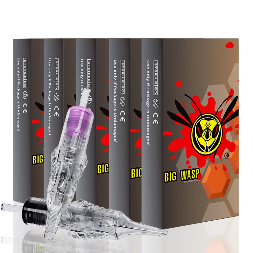 

BIGWASP 100 шт./200 шт. многокоробные одноразовые стерильные иглы для татуировки (0,30 мм) (0,35 мм) картридж Revolution для машин для татуировки