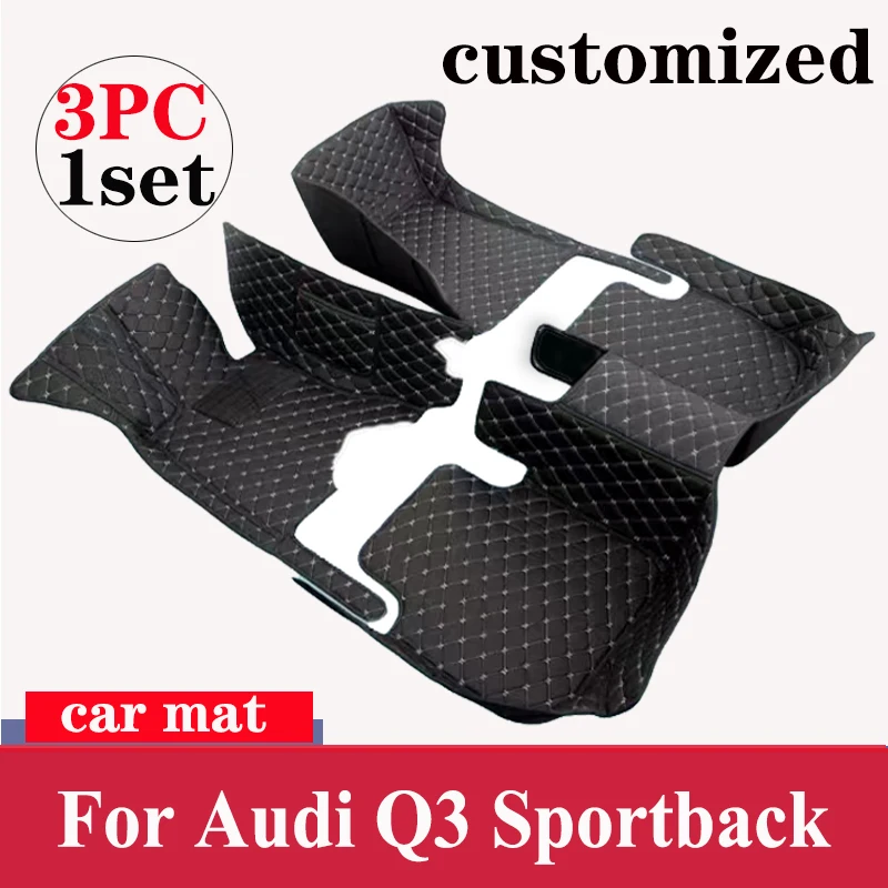 

Car Floor Mats For Audi Q3 Sportback 2020 2021 2022 Custom Auto Foot Pads Automobile Carpet Cover Interior Accessories
