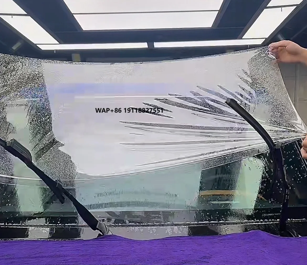 Anti-Explosion Transparent TPU Car Window Tint Film Decorative Front Windshield Protection with Anti-Scratch Function