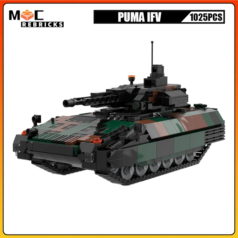 

German Infantry Fighting Chariot PUMA IFV Armed Transport Vehicle MOC Technology Building Blocks Toys Assembly Bricks Xmas Gifts