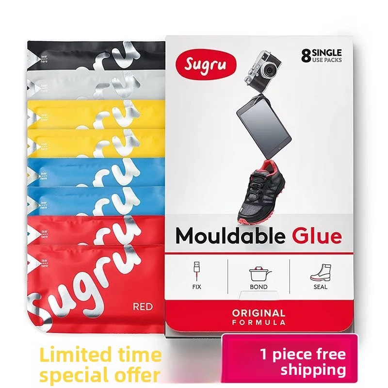 1 caixa de cola moldável Tesa Sugru - cola à prova d'água para melhorias domésticas, reparos, fabricação e DIY