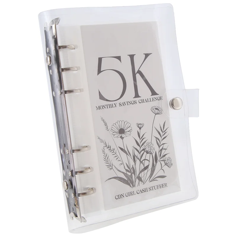 ABFM-Envelope Challenge Binder Savings Binder For Save With Cash Envelopes For Budget Planning