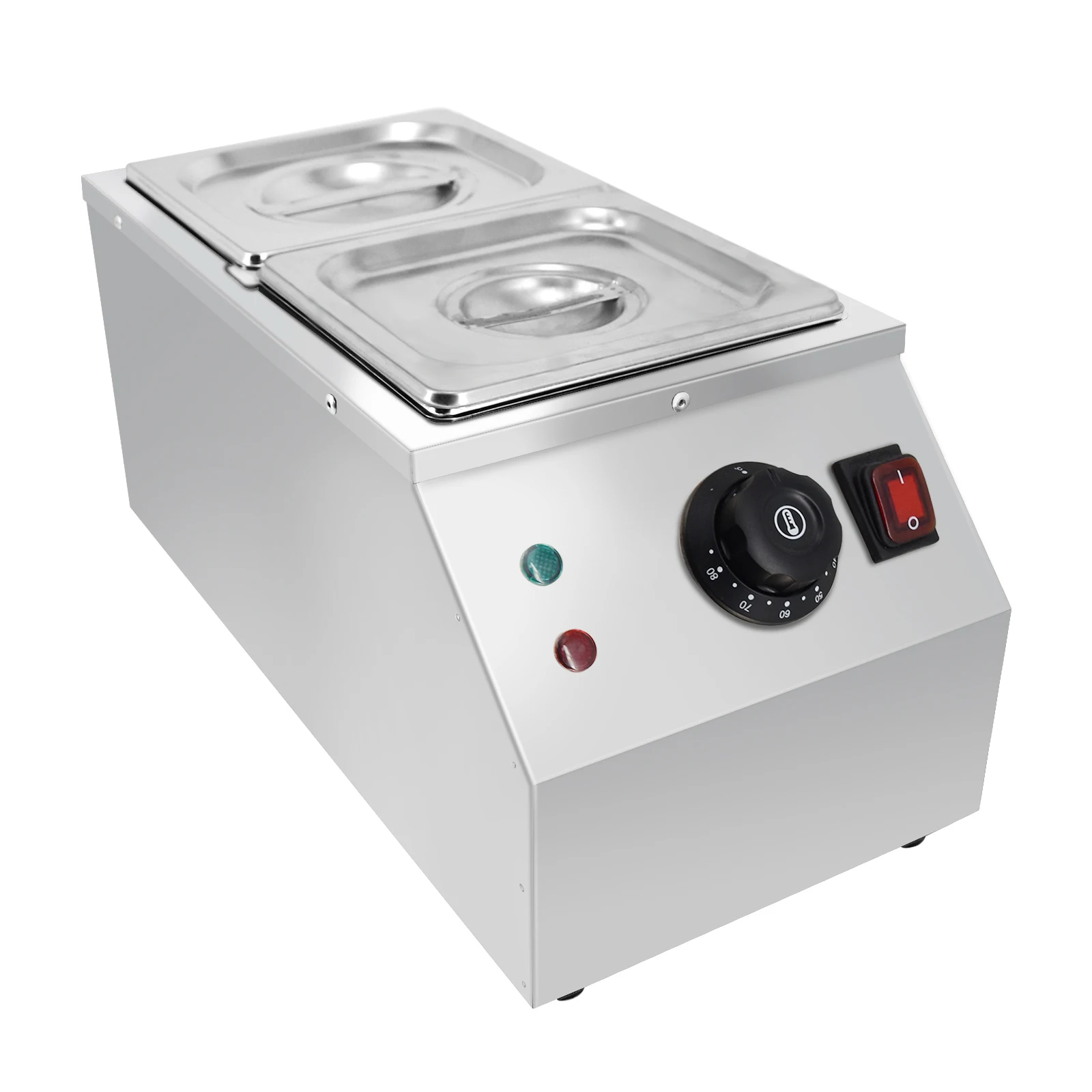 

Commercial Electric 2 Tank Water Warming Long Time Heating Pot Chocolate Melting Machine