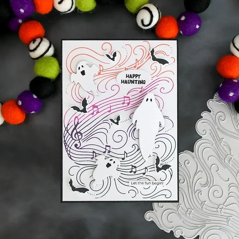 Music and Word 2026 New Metal Cutting Dies and Stamps Scrapbook Diary Decoration Stencil Embossing Template DIY Greeting Card - view 3