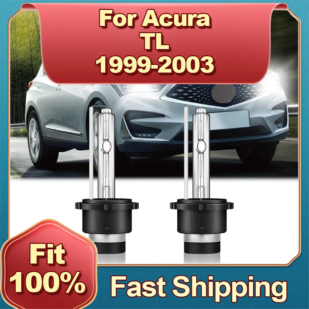 

More Brightness 12V 35W HID Bulb HID Xenon Headlight D2S Lamp Light 6000K Plug&Play For Acura TL 1999 2000 2001 2002 2003