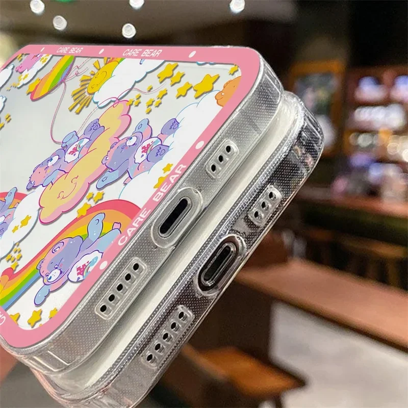 Casing untuk RENO 13F 12F 11F 13 12 Pro 5G 11 10 9 8 7 6 Pro 7Z 8Z 5Z 2F 2Z 8T 6 5 Lite OPPO A94 A74 A79 A2 A54 Sampul Beruang Perawatan Lucu