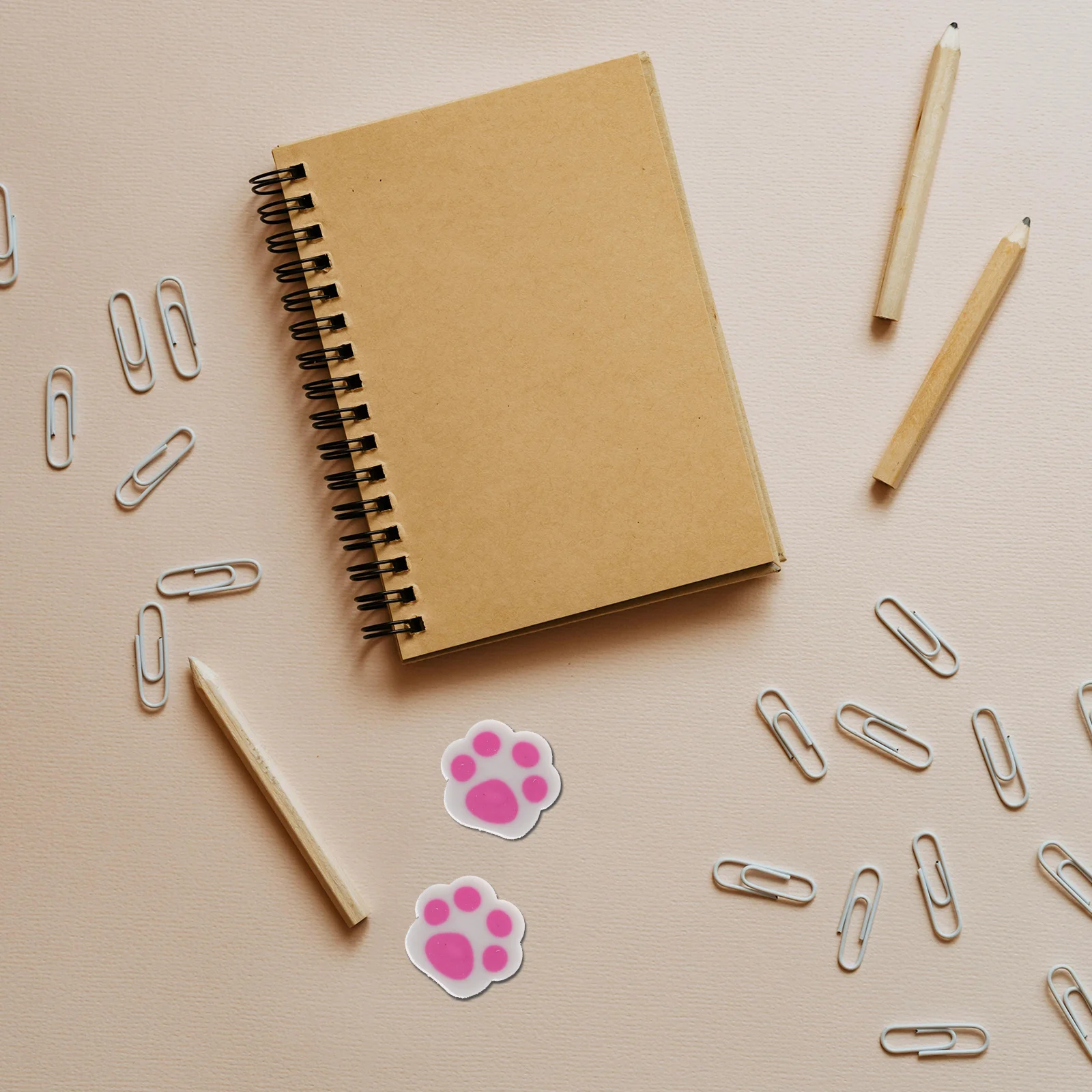 

30Pcs Cat Paw Erasers Multi-Use Decorative Pencil Erasers for Toddlers Kindergarten Learning Accessories Bulk Pack