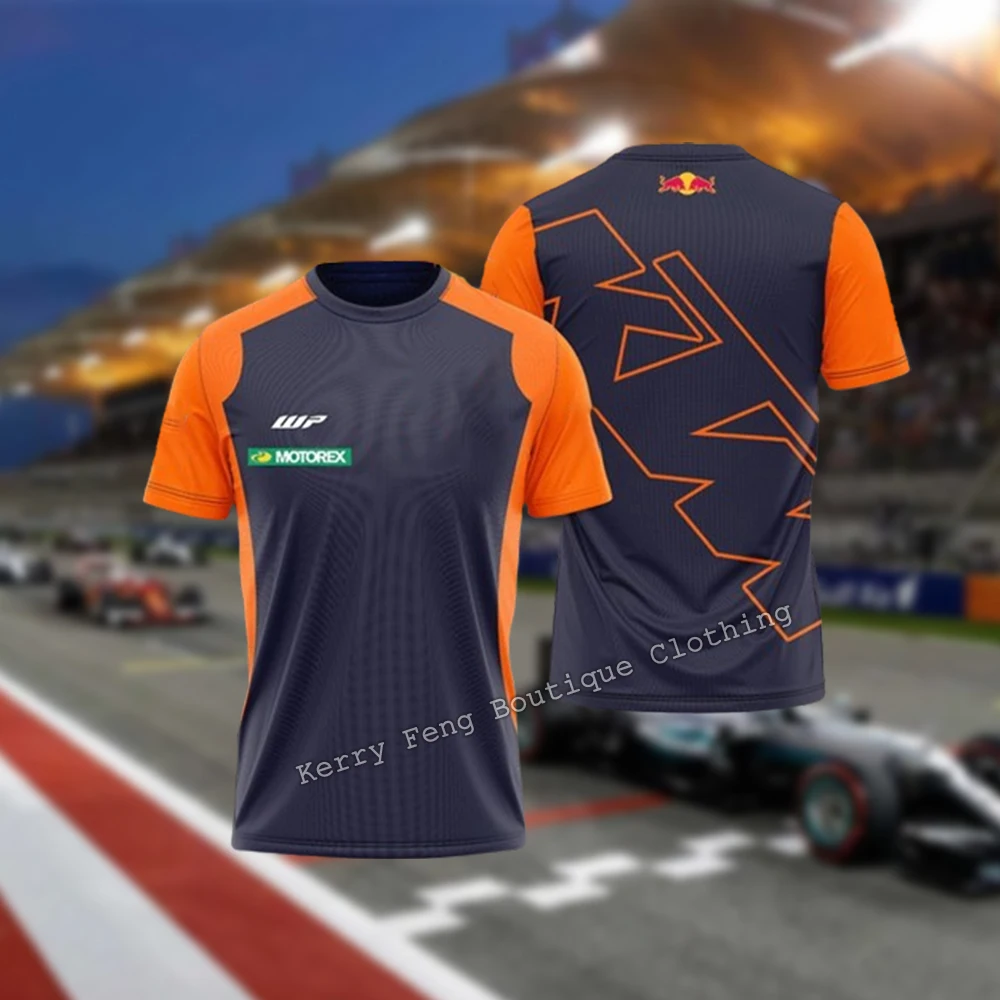 2024 Summer Hot Selling MaxF1 Printed T-shirt Short sleeved Racing Suit Sports Shirt Daily Racing Team Short sleeved Top