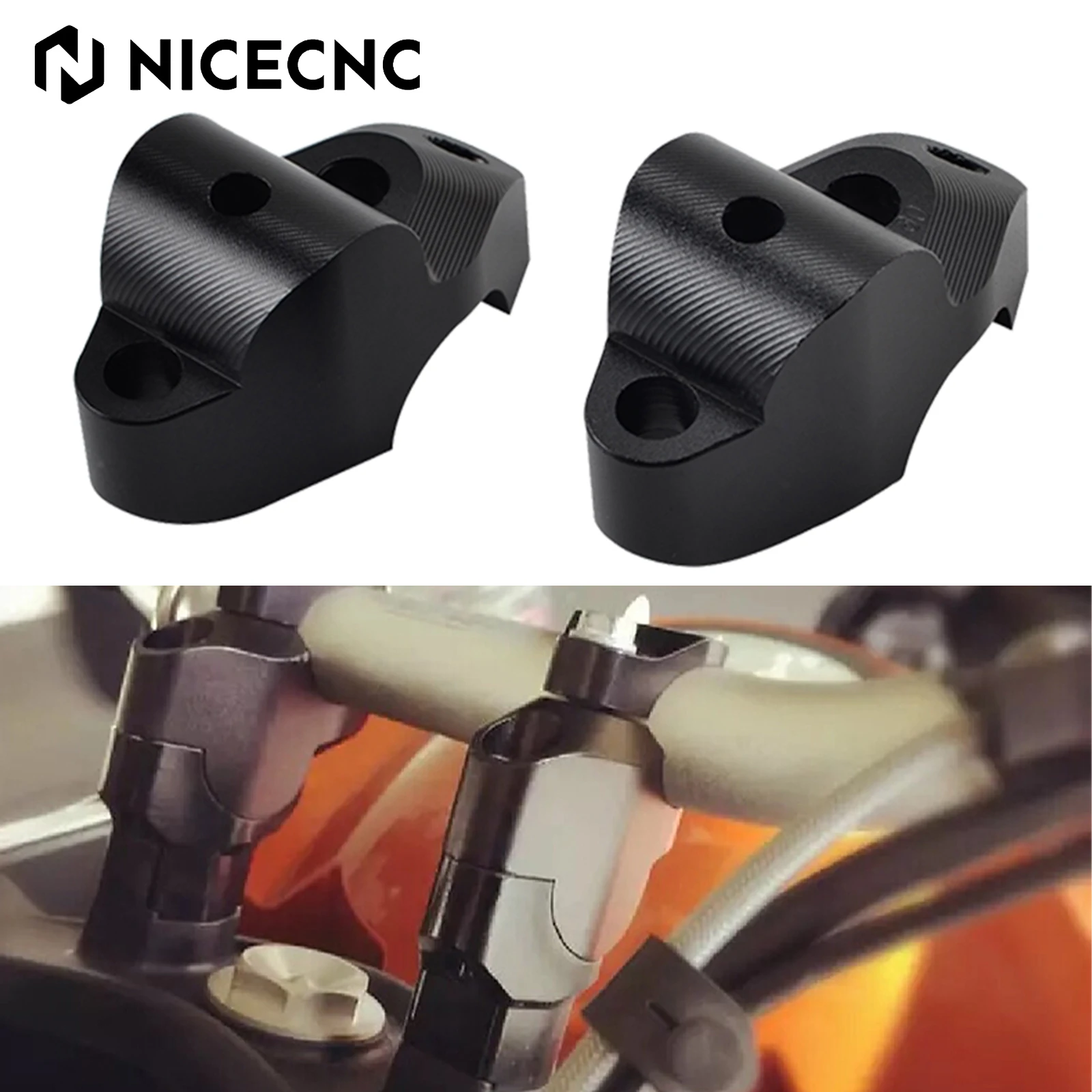 

28mm 1-1/8 Uniervsal Motorcycle Handlebar Riser Bar Mount Clamp For KTM 1290 Super Adventure R S T 1050 1090 1190 Adventure