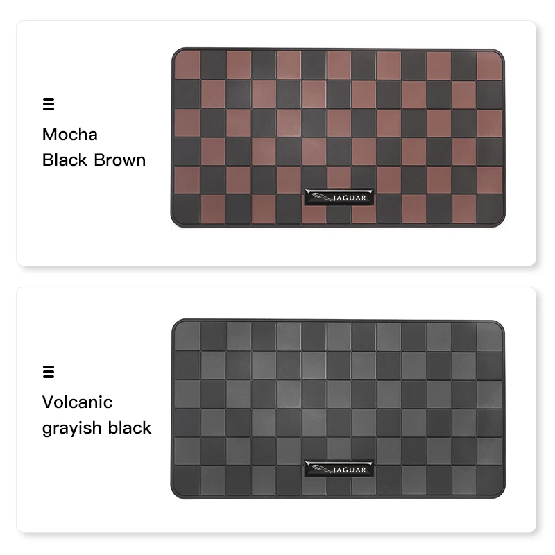 سيارة منقوشة مكافحة زلة وسادة السيارات لوحة القيادة تخزين حصيرة ل جاكوار X S F XF XE XJ XK XEL XFL XJL XJ6 XJS XKR XFR F-نوع F-Pace E-Pace #2