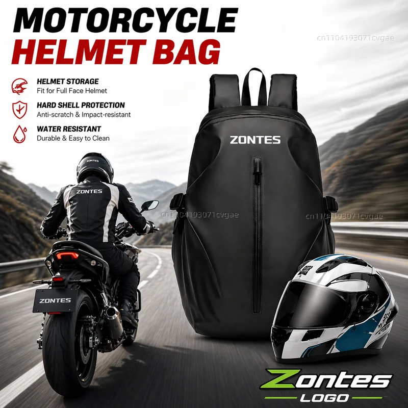 

Knight Backpack Motorcycle Helmet Bag Travel Equipment Waterproof Large Capacity For Zontes G1 125 ZT125 G1 ZT125U ZT 125 U ZT