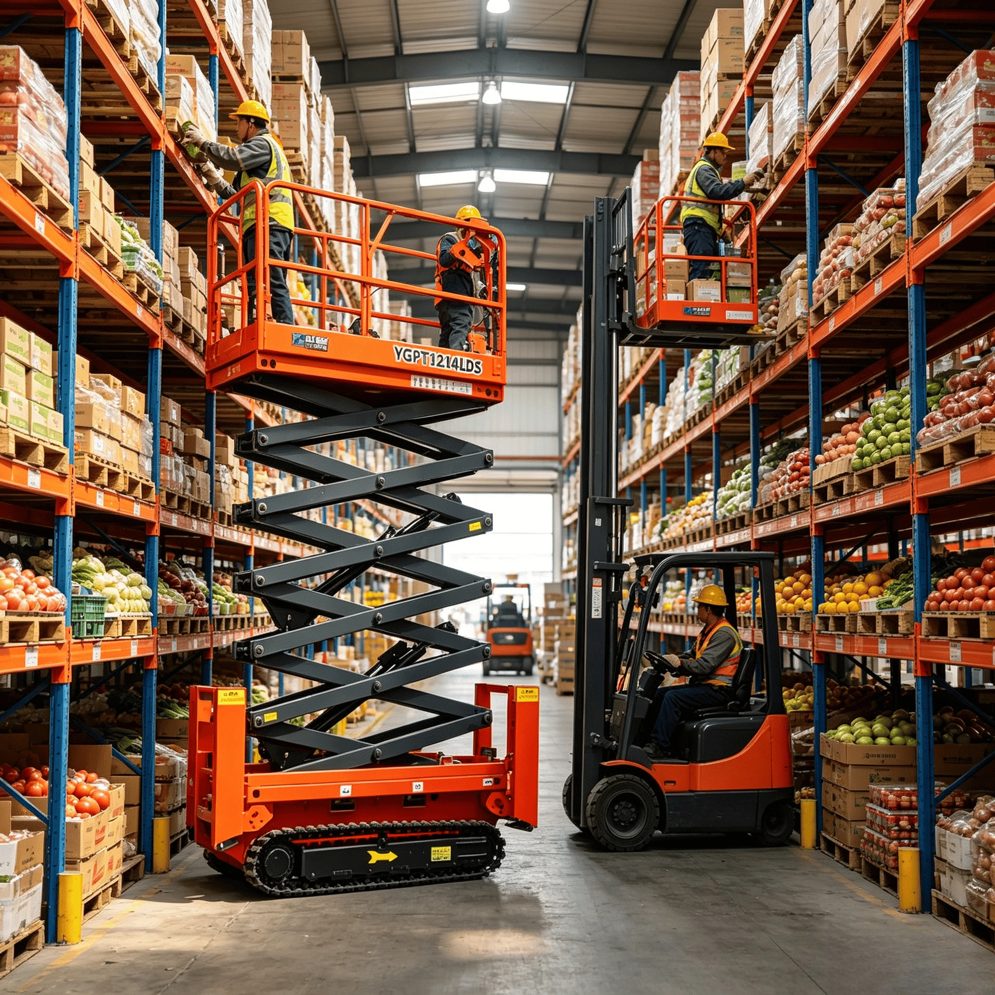 Construction Site Scissor Lift Platform Hydraulic Lifting Platform Electric Scissor Lift Aerial Work Platform 12m 14m 300kg