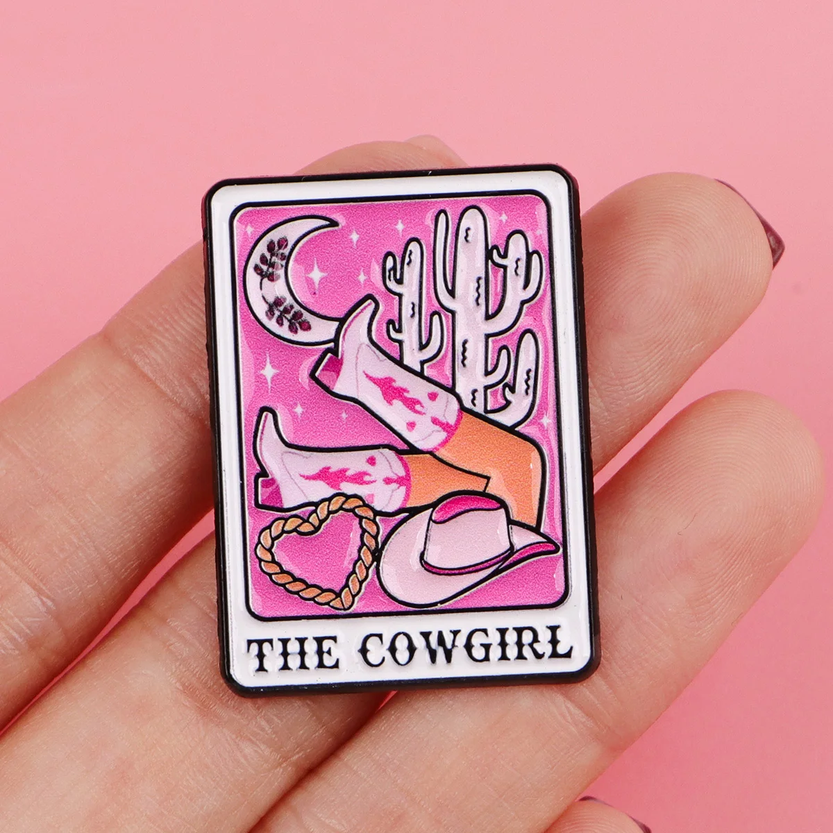 Cowboy Boots Bow Enamel Pin Lapel Pines for Backpacks“CUTE BUT PSYCHO”Knife Brooches for Women Fashion Jewelry Accessories Gifts - view 4