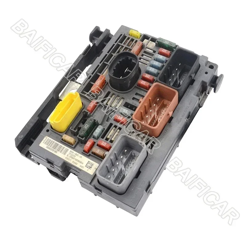 Baificar Brand Used Genuine Bonnet Fuse Box Unit Assembly BSM 9666378180 9675879480 R20=R05 For Peugeot 307 308 Citroen C4