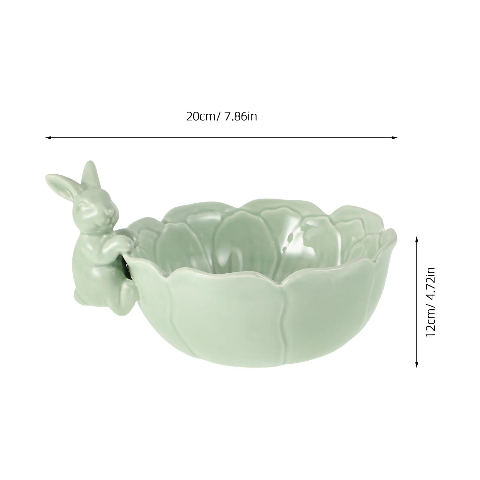 Bunny Food Bowl Easter Party Tableware Decorative Fruit Bowl for Kitchen Counter Serving Bowls Home Decor Spring Celebration