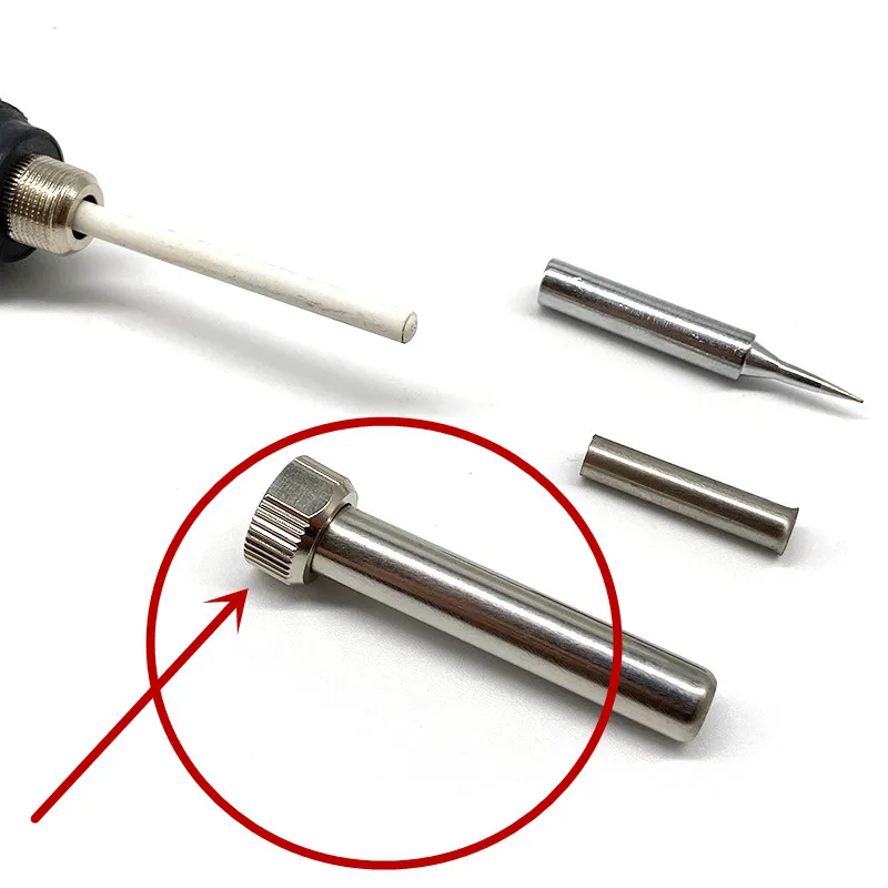 907 Solder Tip Sleeve Electric Soldering Iron Parts Stainless Steel Casing Pipe Welding Handle Adapter Socket For NO.907T 905E