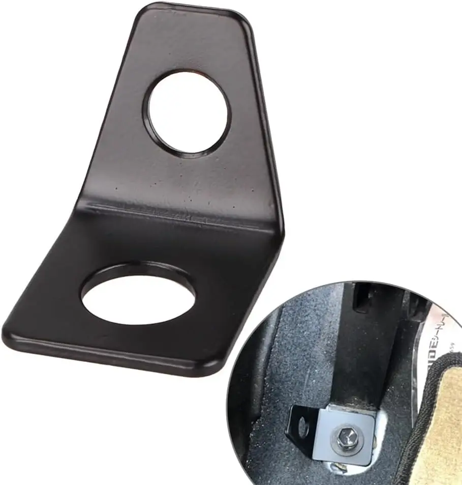 

Heavy-Duty Seat Belt Adapter Brackets(4-Point)-Thickened Steel Racing Harness Mounting Plates & Pull Hook for Car Modification