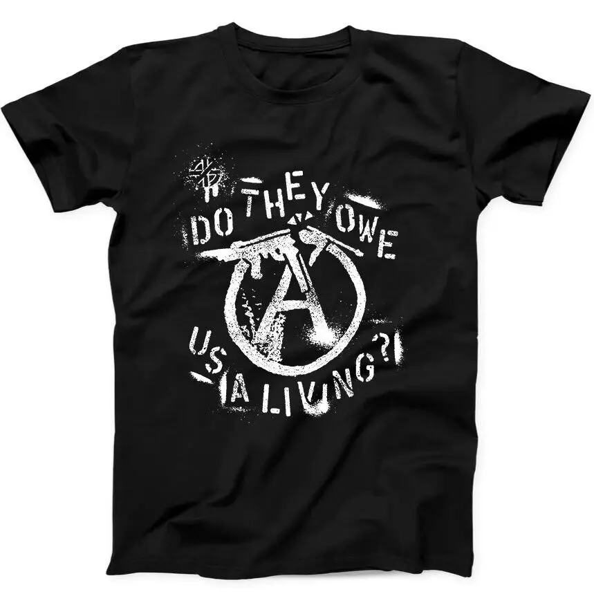 

Crass Do They Owe Us a Living Music Punk Limited Edition Gift Black T Shirt 75