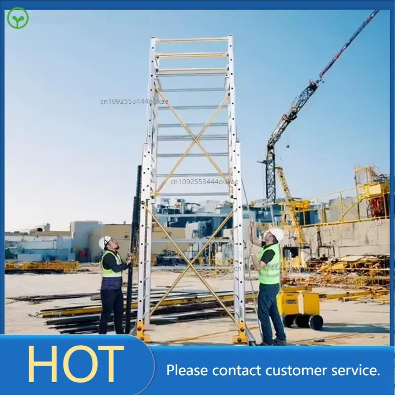 Aluminum Alloy Telescopic Ladder Folding Aerial Platform Telescopic Scaffold