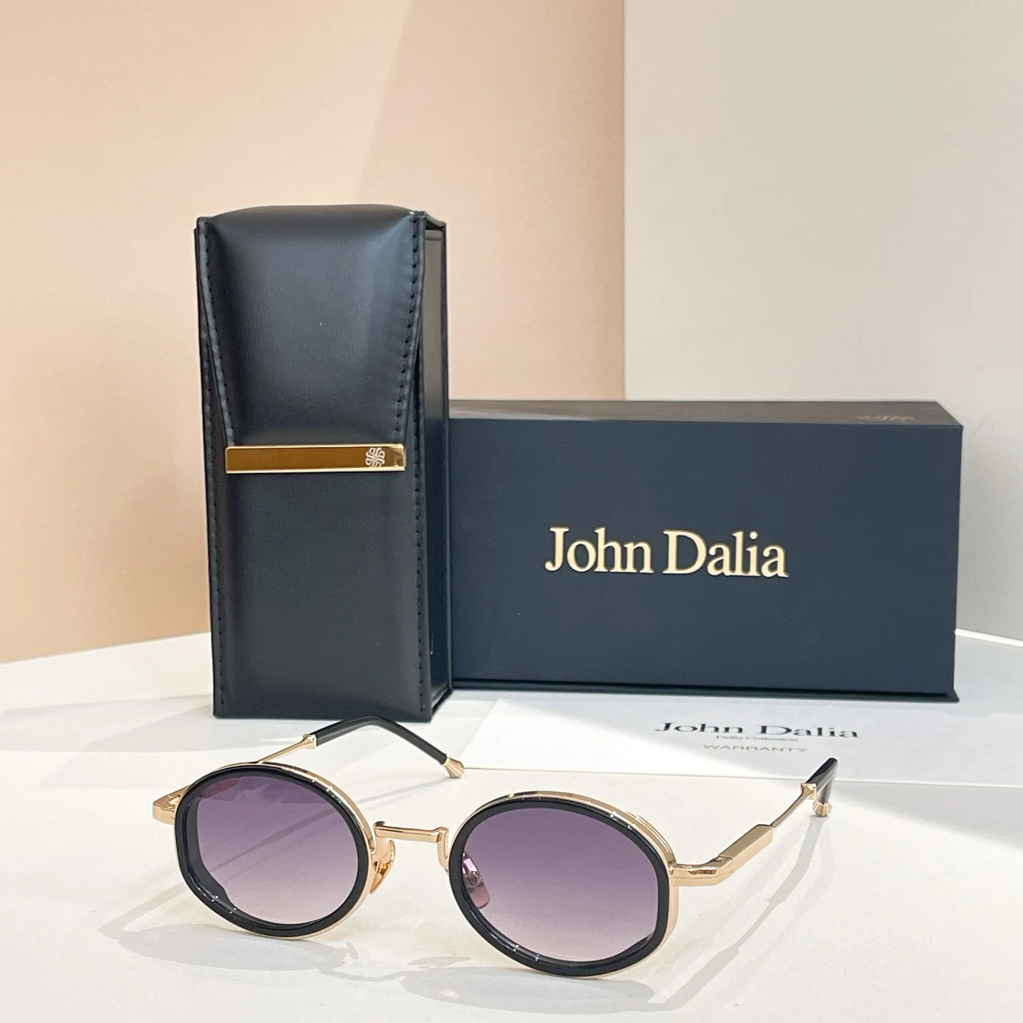 Klassieke Designer Voor JOHN DALIA JD Jared Zonnebril Mannen Vrouwen Legering Gradiënt Topkwaliteit Brand Design UV400 Bril Met Doos
