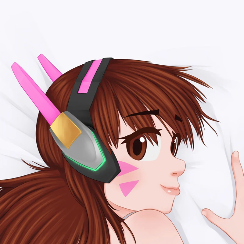 New Pattern Dakimakura Anime D.Va /Hana Song Double-sided Print Life-size Body Pillow Cover Bedding Gifts
