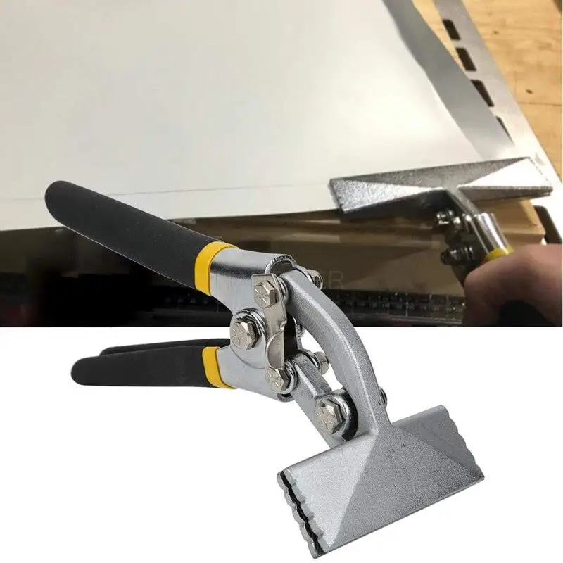 Sheet Metal Bending Pliers Hand Seamer Wide Jaw Straight 80mm/Elbow 80mm/Straight 150mm Tools For Welding Clamps Pliers Tools
