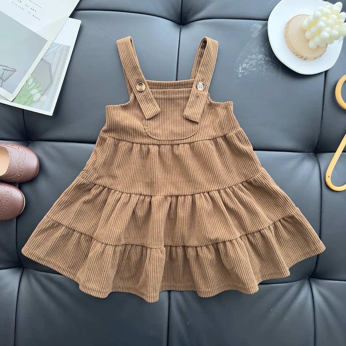 

Corduroy Vintage Dress For Girls Baby Clothes Suspender Girl Fall Dresses Size 6 2 3 4 5 7 8 9 10 Years Spring Jumper Skirts