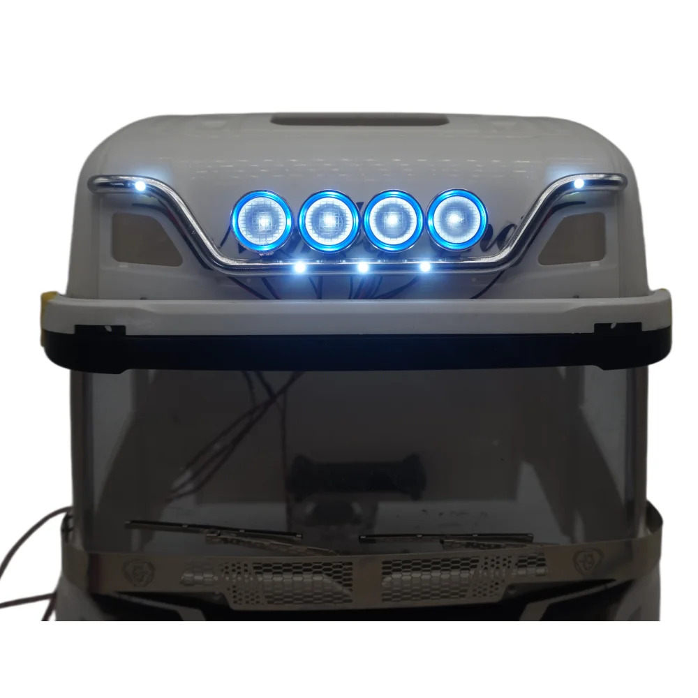 

CNC Front Sun Visor Light Top Roof Lamp for Tamiya 1/14 RC Truck Scania 770s 56371 56323 Upgrade Accessories