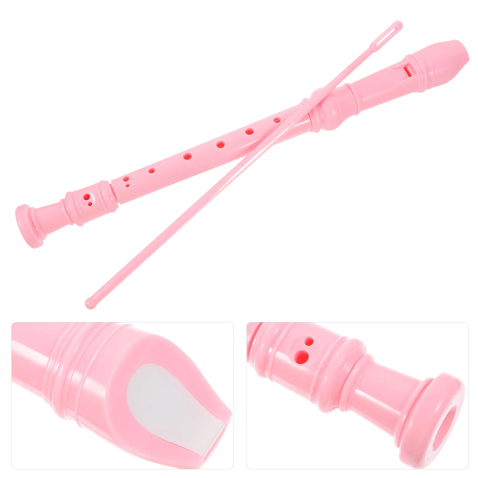 

1Set Soprano Recorder High Pitch 8 Hole Flute Musical Instrument for Beginners Teens Lightweight Easy Maintenance with Storage