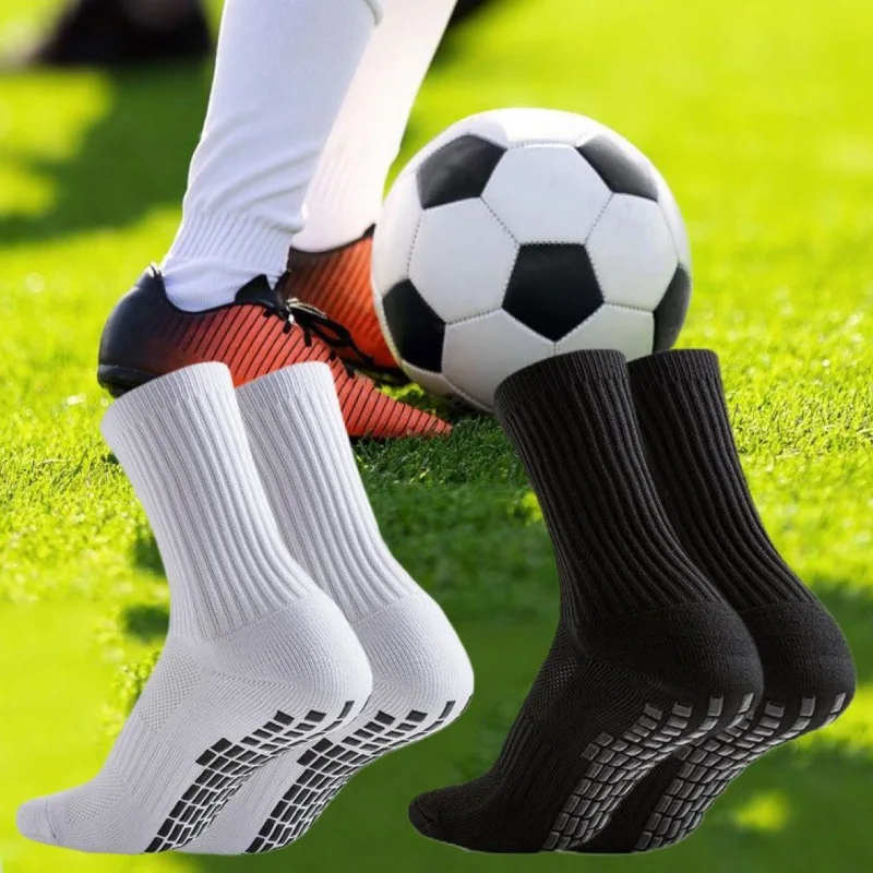1/4 Paar rutschfeste Fußballsocken für Herren und Damen, weich, bequem, Handtuchboden, schweißabsorbierend, atmungsaktiv, Basketball, Rugby, Sportsocken