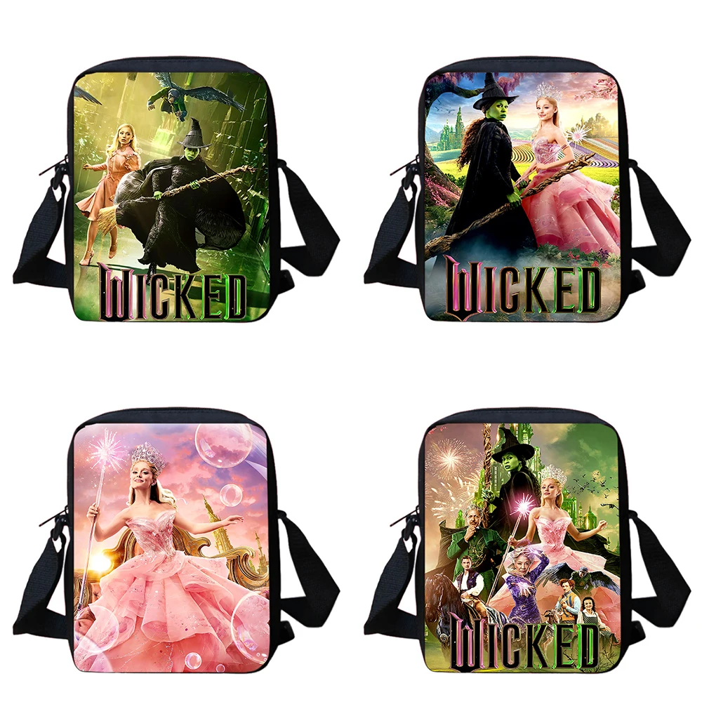 W-Wicked Kids' Anime Shoulder Bags Light Weight Cartoon Crossbody Bags for Boys Girls ,School Satchel Bags Best Gift for Child