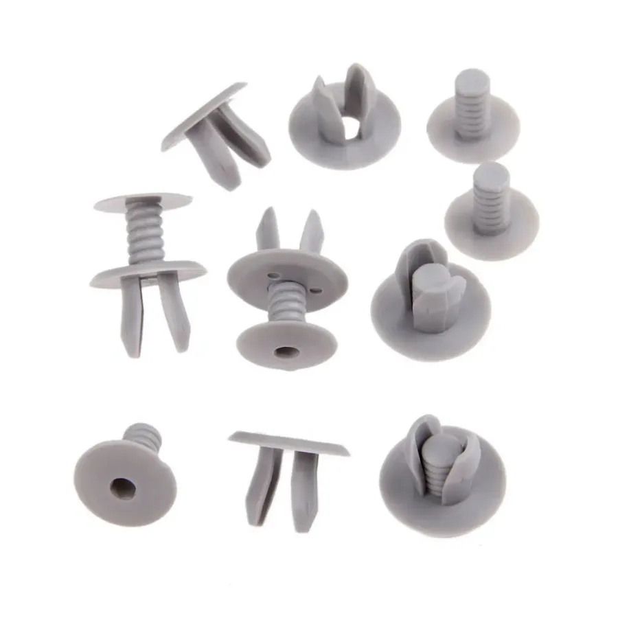 50Pcs Car Fasteners Trim Panel Lining Clips Gray Plastic Retainer Auto Fastener Clip for VW Volkswagen T4 T5 Transporter Eurovan