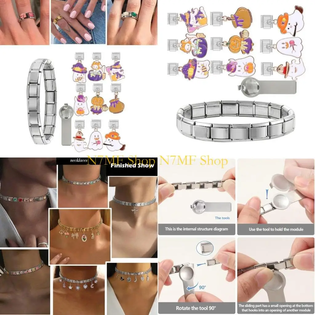 

N7MF Stainless Steel Texture Jewelry Accessory Suitable for Jewelry Enthusiasts