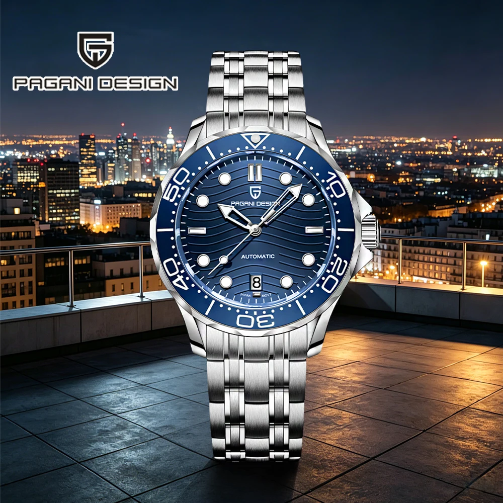 2026 Pagani Design Automatic Men's Watch Luxury Sapphire MIYOTA8215 Men's Mechanical Watch Calendar Luminous Diving Reloj Hombre