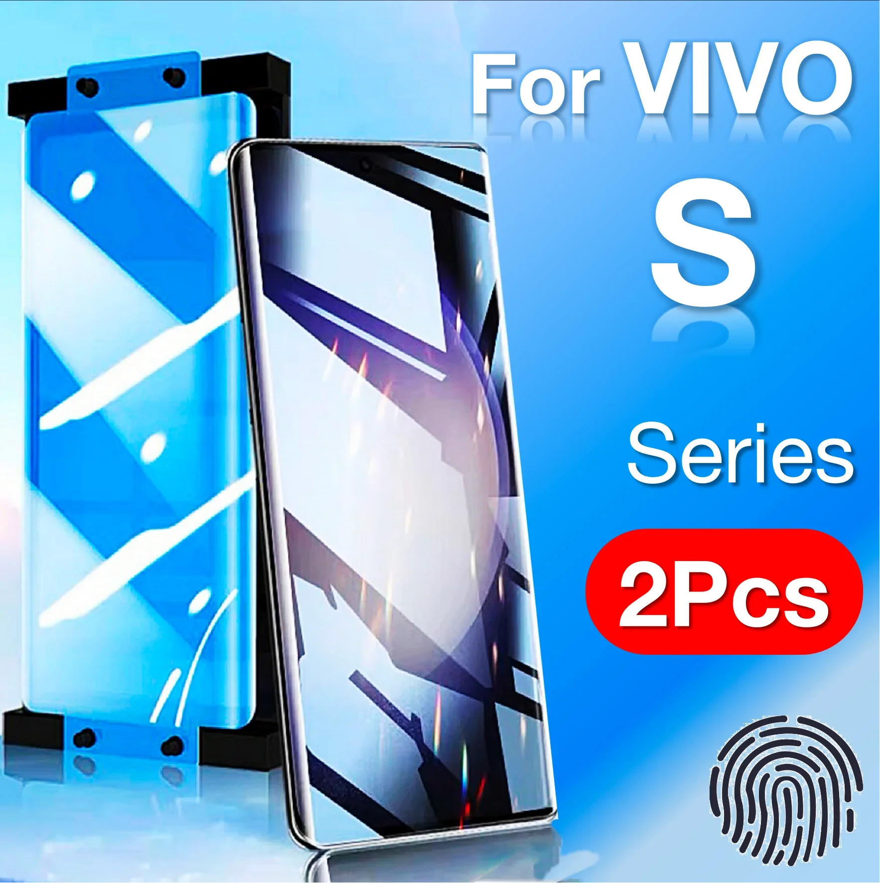 

2 шт. для VIVO S18 S12 S15 S16 S17 S17e Pro Plus Защитная пленка для экрана с установочным комплектом не закаленное стекло