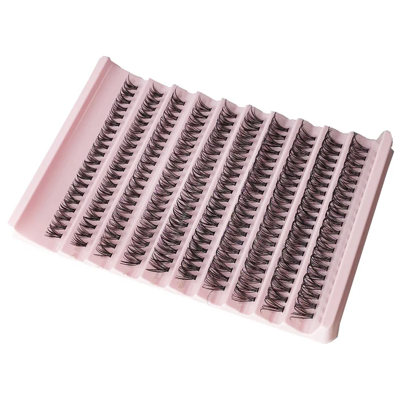 1 Box/200 Bunches Mink Eyelashes Natural 3D Russian DIY Individual Eyelash extension Eyelash cluster Makeup Tool Wholesale