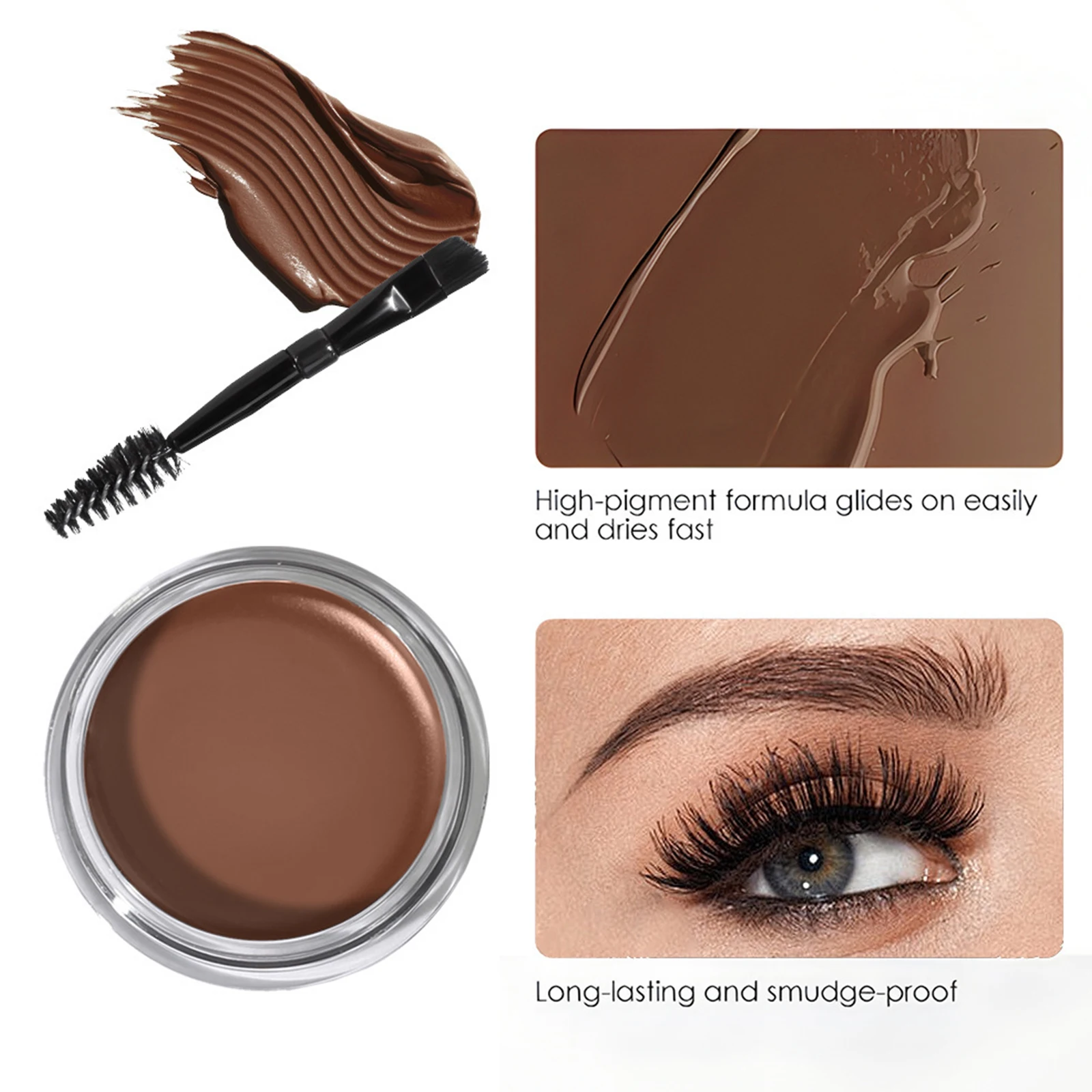 Long-Lasting Eyebrow Styling Cream Waterproof Sweatproof No Blooming Brow Enhancers Kits Semi-Permanent Brows Gel