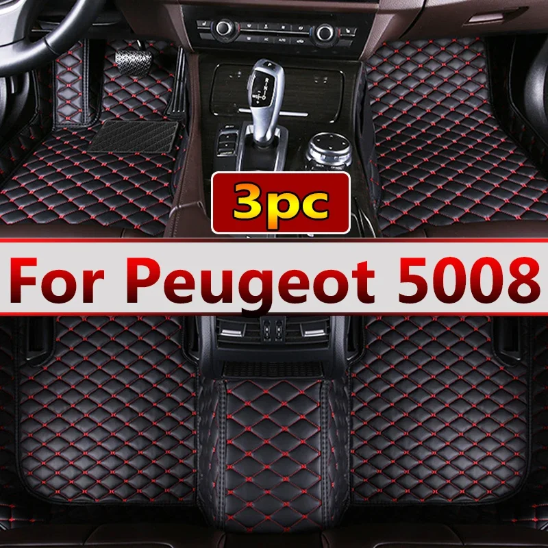 

Car Floor Mats For Peugeot 5008 Seven Seats 2017 2018 2019 2020 2021 Custom Auto Foot Pads Carpet Cover Interior Accessories