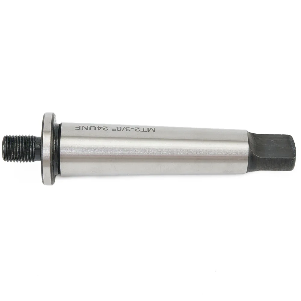 Drill Chuck Adapter with 2MT Shank and 3/8-24 Threads Designed for Morse Taper 2 Compatibility Using Tool Steel Build