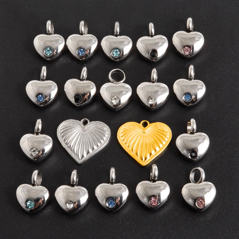 

1Pc Stainless Steel Openable Heart Cremation Memorial Urn For For Pet Human Ashes Birthstone Eternal Love Keepsake Bedels