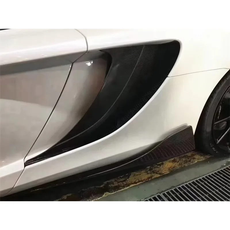 Venda quente saias laterais estilo dmc de fibra de carbono verdadeira para o MP4-12C 650s 650 kit corpo amortecedor dianteiro borda difusor traseiro